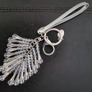 Hallmark Elegant Silver Keychain with Crystal Accents